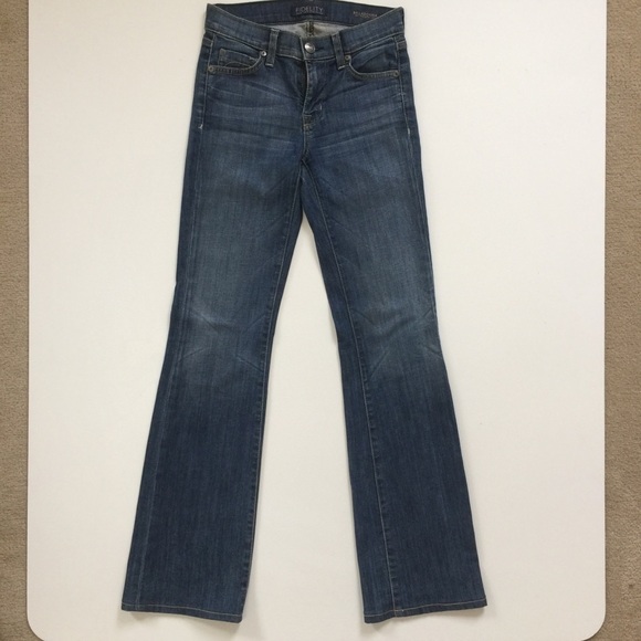 Fidelity Belladonna mid rise boot cut jeans - Picture 2 of 8